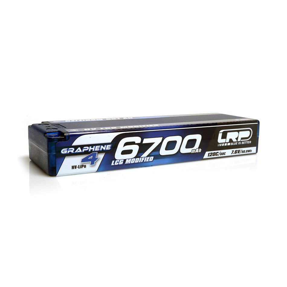 LRP HV 6700mAh 7.6V LiPo LCG Modified Spec Graphene-4 Battery
