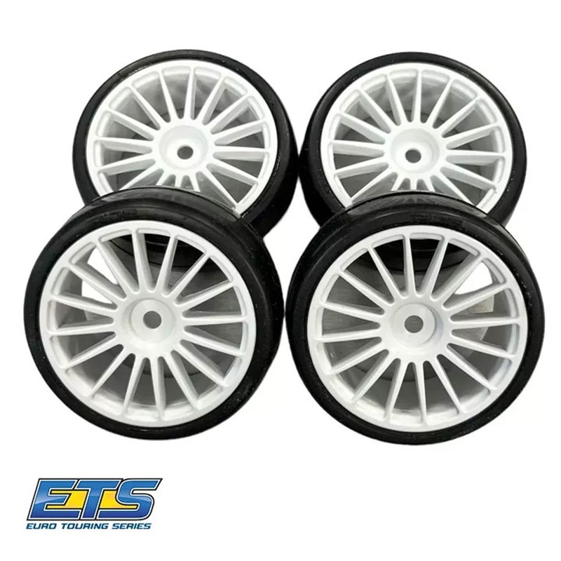 Ride 1:10 24mm Street Compound Low Profile Belted Preglued Tires (4pcs)