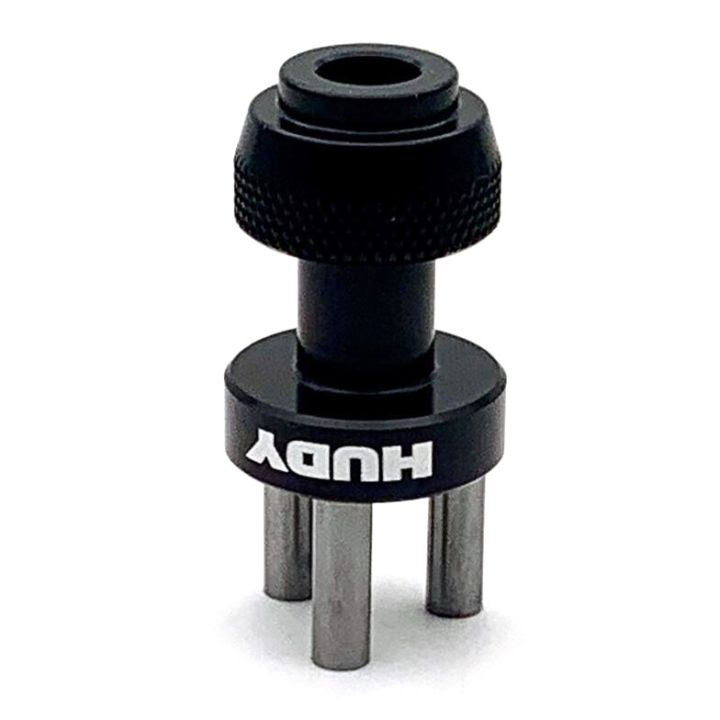 Hudy Alu Nut 3-Pins Wheel Adapter - Front/Rear - 1/12 Pan Car