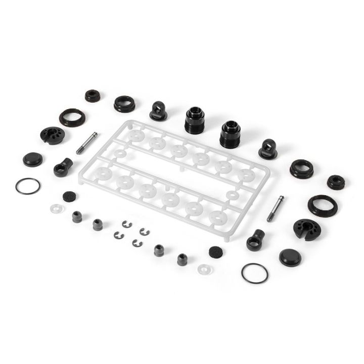 308308-K Xray ULP Alu Shock Absorber-Set - Black (2)