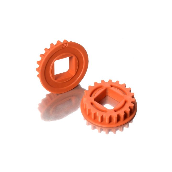 305578-O Xray Fixed Pulley For Layshaft With Bearings 20T - Graphite (2)