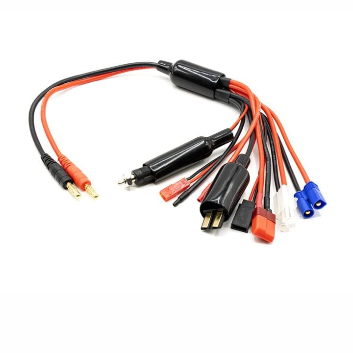 MonacoRC Adapter Cord with 8 Connectors - 4mm 14awg