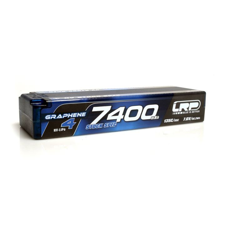 LRP HV 7400mAh 7.6V LiPo LCG Stock Spec Graphene-4 battery