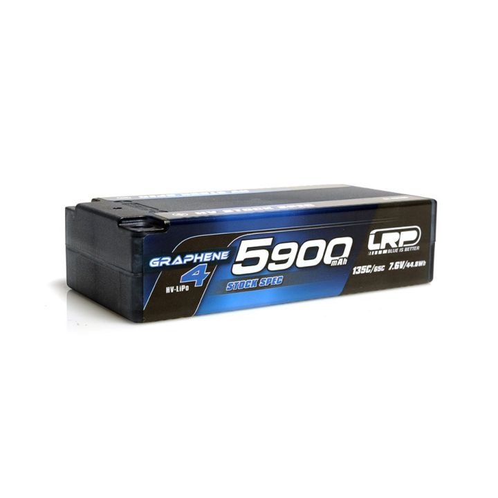 LRP HV 5900mAh 7.6V LiPo Shorty Stock Spec Graphene-4 battery