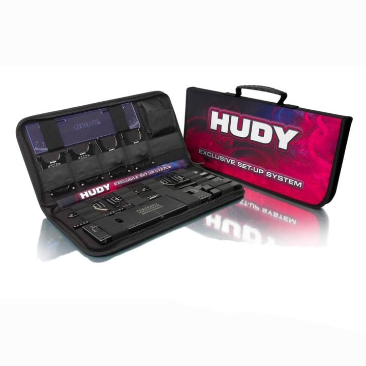 Hudy Complete Set of Set-up Tools + Carrying Bag - For 1:8 On-Road Cars