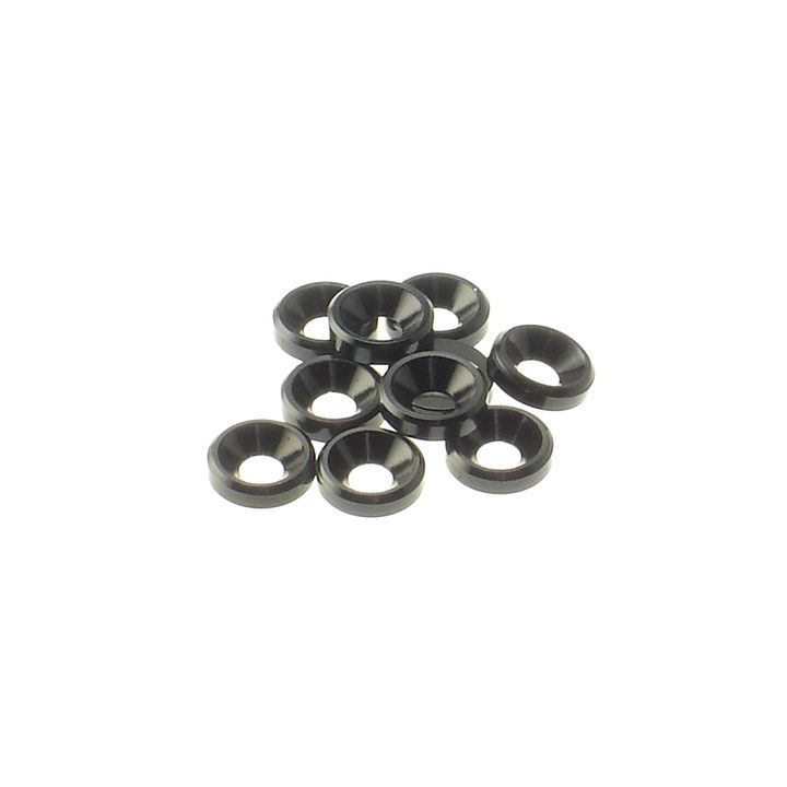69253 Hiro Seiko Black 3mm Alloy Countersunk Washer Hiro Seiko - 1