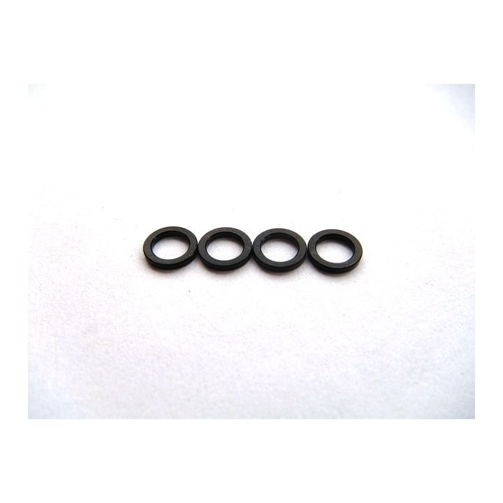 69842 Hiro Seiko Black 4mm Alloy Spacer (1.0t) Hiro Seiko - 1