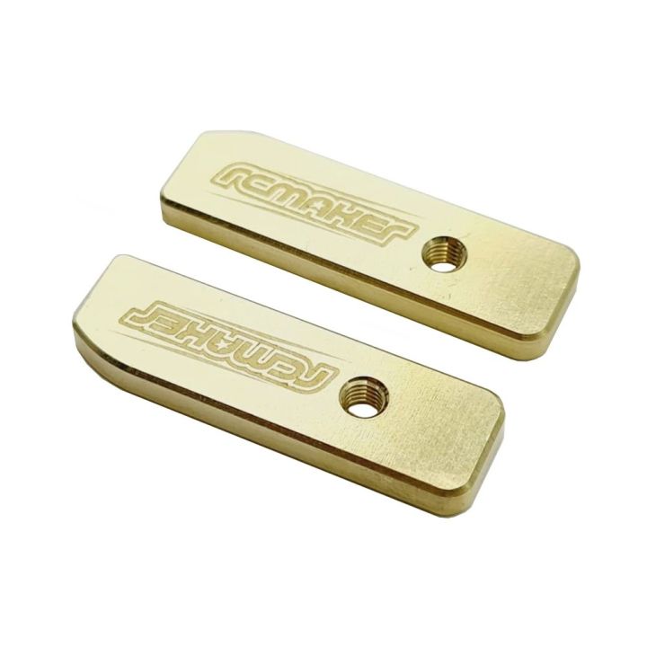 RcMaker Brass LCG Rear Weights for Awesomatix A12 - 6.5g Ea (2)
