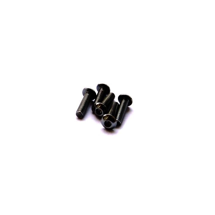 69868 Hiro Seiko M3x5 Black Alloy Hex Socket Button Head Screw Hiro Seiko - 1