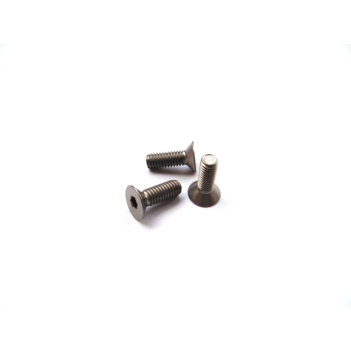48060 Hiro Seiko M4x6 Titanium Hex Socket Flat Head Screw Hiro Seiko - 1