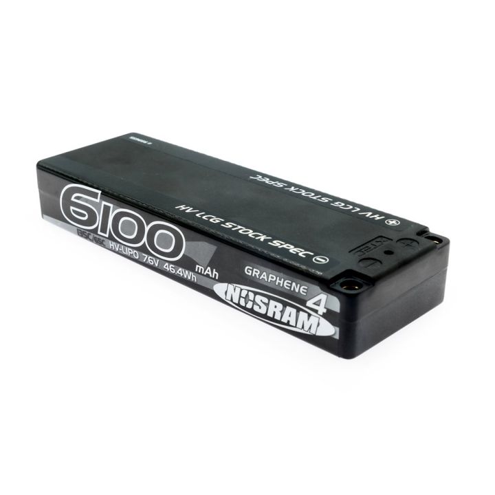 Nosram Lipo Battery HV LCG Stock Spec Graphene-4 6100mAh - 7.6V