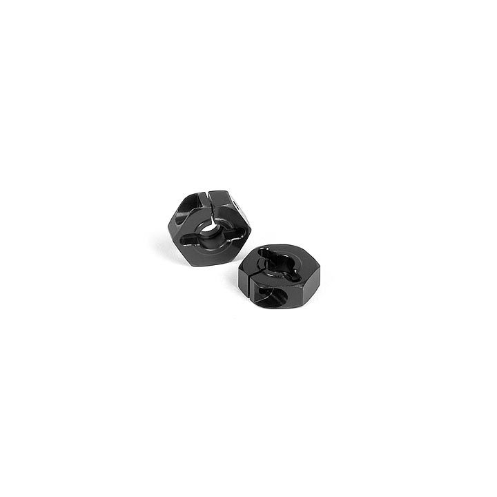 305350-K Xray Alu Wheel Hub - Black (2)