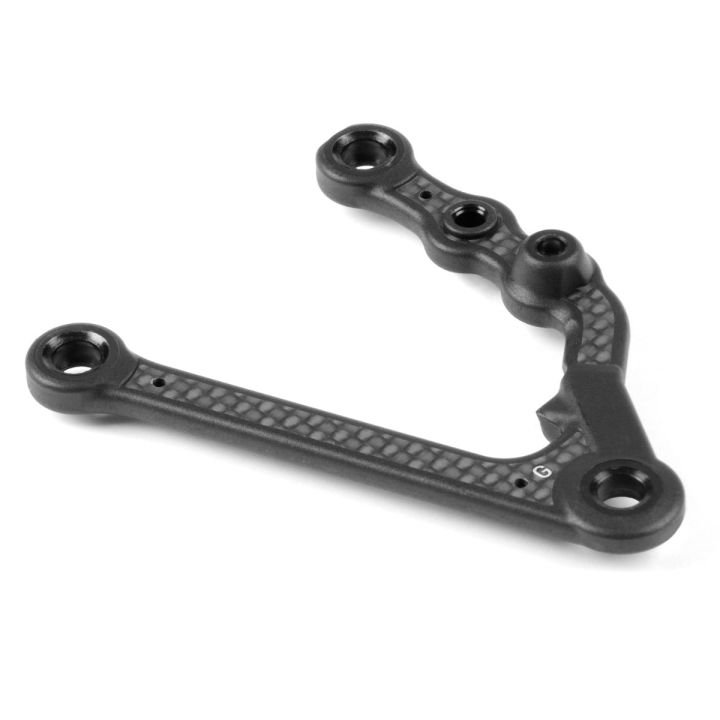 302183-G Xray X4 Cff™ Front Lower Arm - Inner Shock Position - Graphite - Left