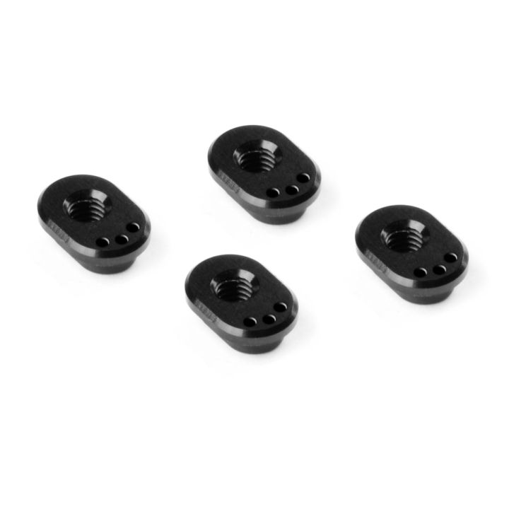 302312 Xray X4 Alu Caster Bushing Front 5° / Rear 2.5° - 3 Dots (4)