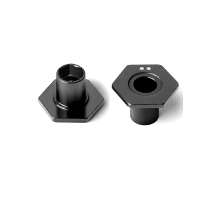 305354 Xray X4 Alu Wheel Hub - Spring Clip - Offset -0.5mm - Swiss 7075 T6 (2)