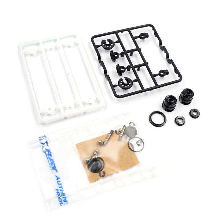 308311 Xray Xlp2 Alu Shock Absorber-Set - Black (2)