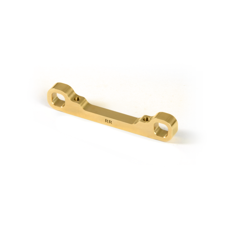 303721 Xray Brass Rear Lower 1-Piece Suspension Holder - Rear - Rr