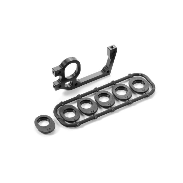 373022 Xray X1 Alu Rear Bulkhead - Left + Ride Height Adjusters