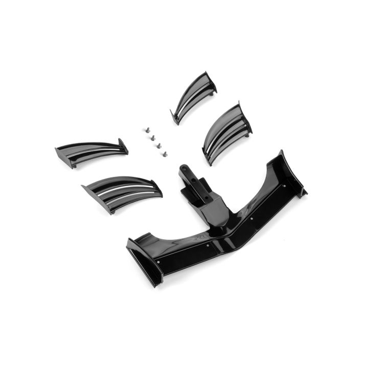 371203-K Xray X1 Composite Adjustable Front Wing - Black - Ets Approved
