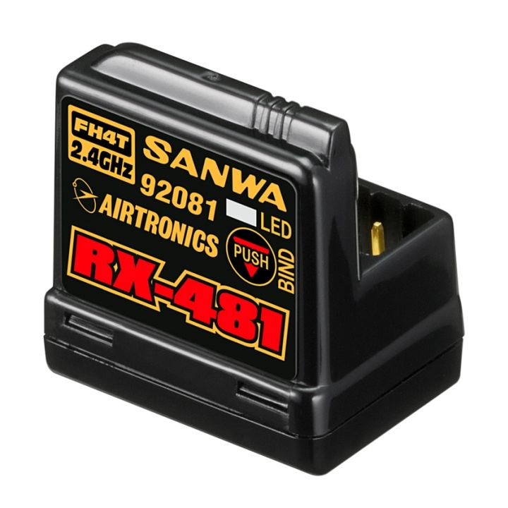 107A41251A Sanwa RX-481 (2.4GHz, 4-Channel, FHSS-4) Receiver w/Internal Antenna Sanwa - 1
