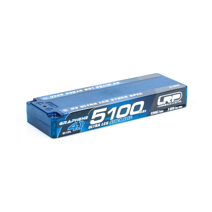 LRP HV Hyper LCG Stock Spec GRAPHENE-4.1 5100mAh Hardcase Battery - 7.6V LiPo - 135C/65C