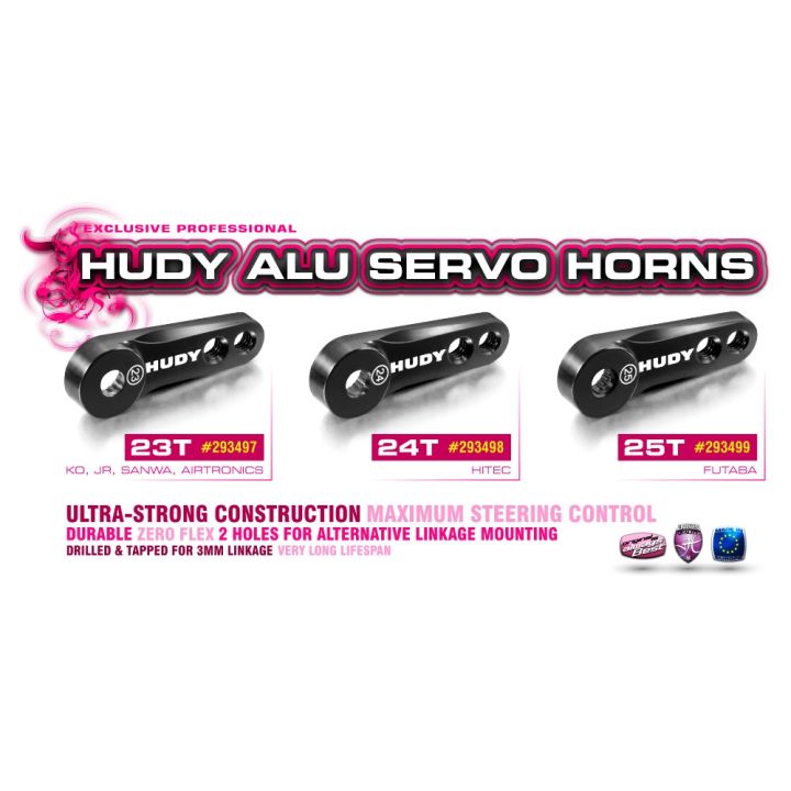 Hudy Alu Servo Horn Futaba 2-Hole - 25T
