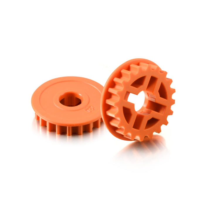 305577-O Xray Composite Fixed Pulley 20T - Low Friction - Graphite (2) Xray - 1