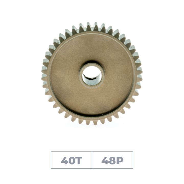 Hiro Seiko DP48-40T Hard Coated Alum. Pinion Gear (MoS2)