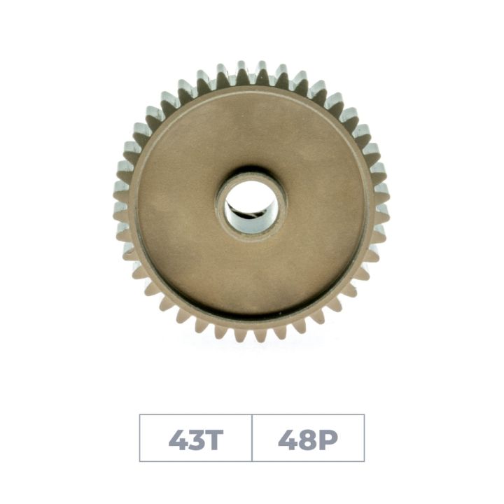 Hiro Seiko DP48-43T Hard Coated Alum. Pinion Gear (MoS2)