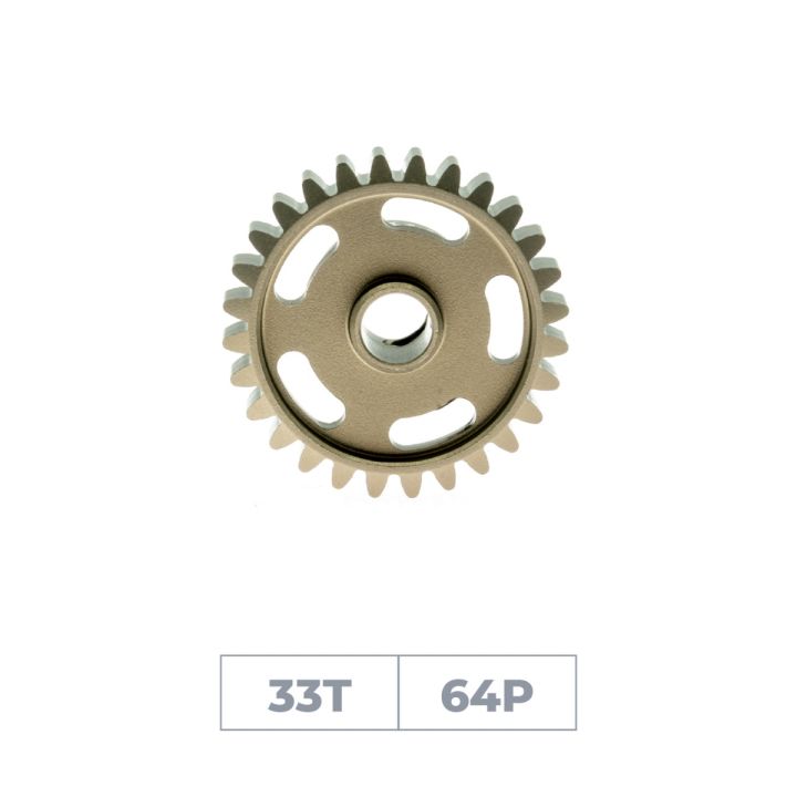 Hiro Seiko DP64-33T Hard Coated Alum. Pinion Gear (MoS2)