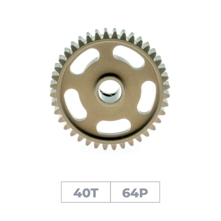 Hiro Seiko DP64-40T Hard Coated Alum. Pinion Gear (MoS2)