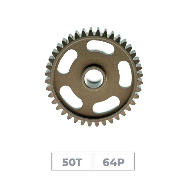 Hiro Seiko DP64-50T Hard Coated Alum. Pinion Gear (MoS2)