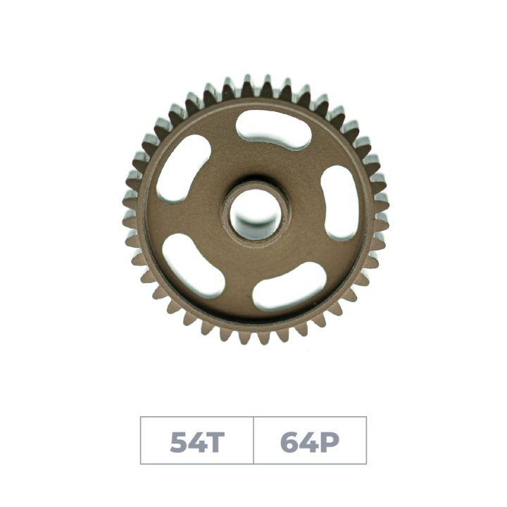 Hiro Seiko DP64-54T Hard Coated Alum. Pinion Gear (MoS2)