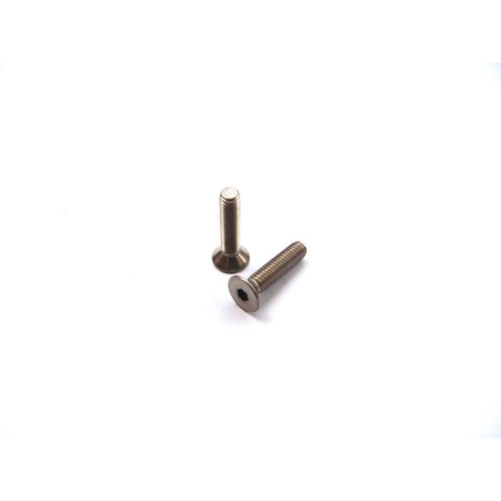 48067 HiroSeiko M4x20 Titanium Hex Socket Flat Head Screw