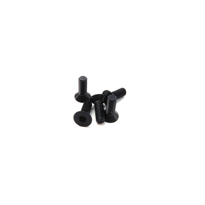 69876 HiroSeiko M3x12 Alloy Hex Socket Flat Head Screw [Black]