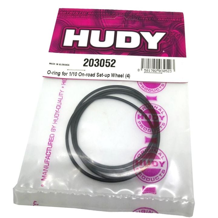 Hudy Replacement O-Ring for Xray X12 Battery Mount / Setup Wheels (4 pcs)