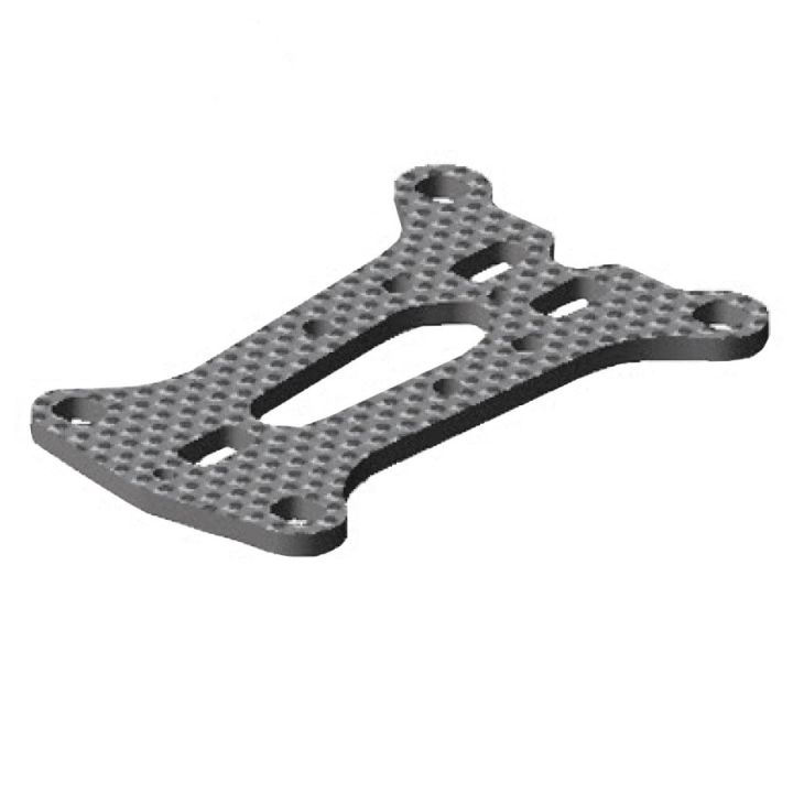 371065 X1'19 Graphite Arm Mount Plate - Wide Track-Width - 2.5mm