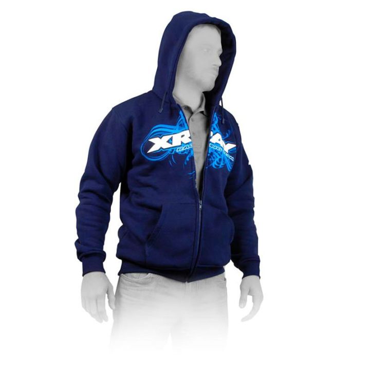 395600 XRAY Sweater Hooded with Zipper - Blue