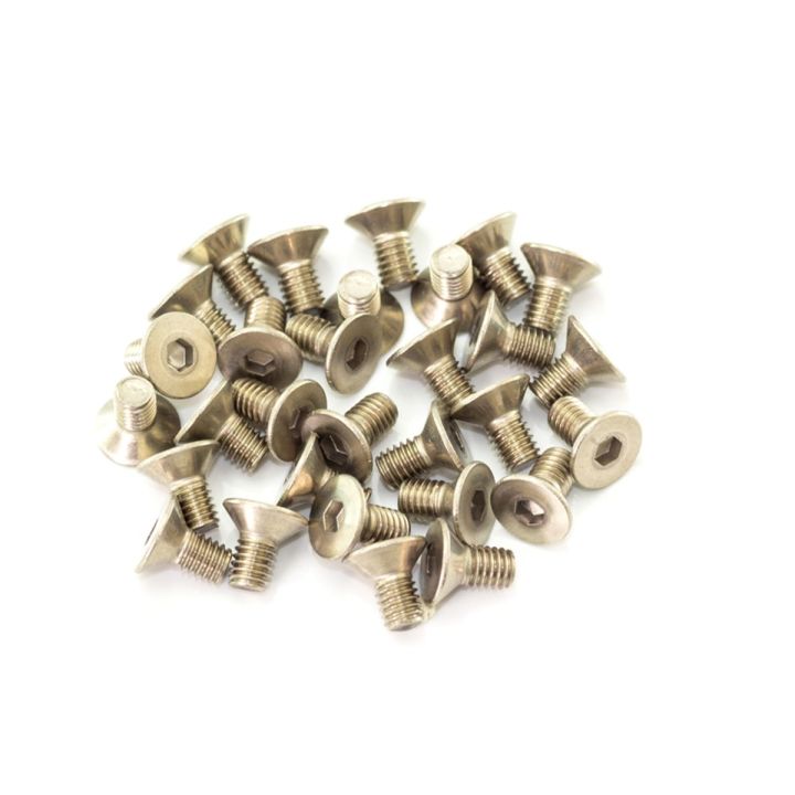 B02306-T InfinityRC M3X6mm Titanium Flat Head Screw (30Pcs)