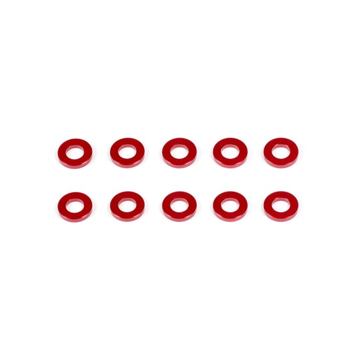 CM-A005-10 InfinityRC Aluminum Washer 3X6X1.0mm (Red/10Pcs)