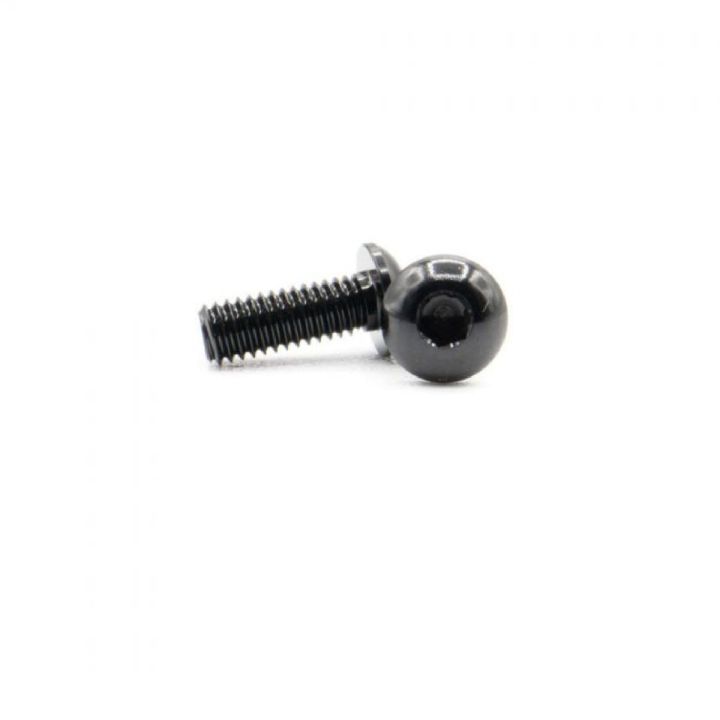 MonacoRC M3x8 Black Alloy Hex Socket Button Head Screw (10)