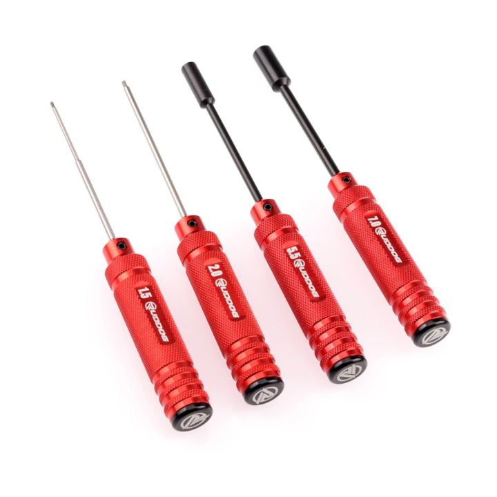 RUDDOG Metric Hex and Nut Driver Wrench Set (1.5 | 2.0 | 5.5 | 7.0mm)