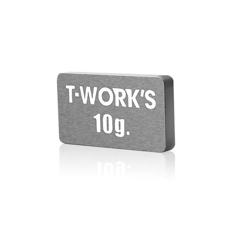 T-Works Adhesive Type 10G Tungsten Balance Weight 11x19.7x2.5mm