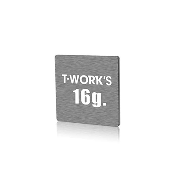 T-Works Adhesive Type 16G Tungsten Balance Weight 24.5x24.5x1.4mm