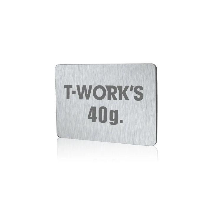 T-Works Adhesive Type 40G Tungsten Balance Weight 41x31x1.7mm
