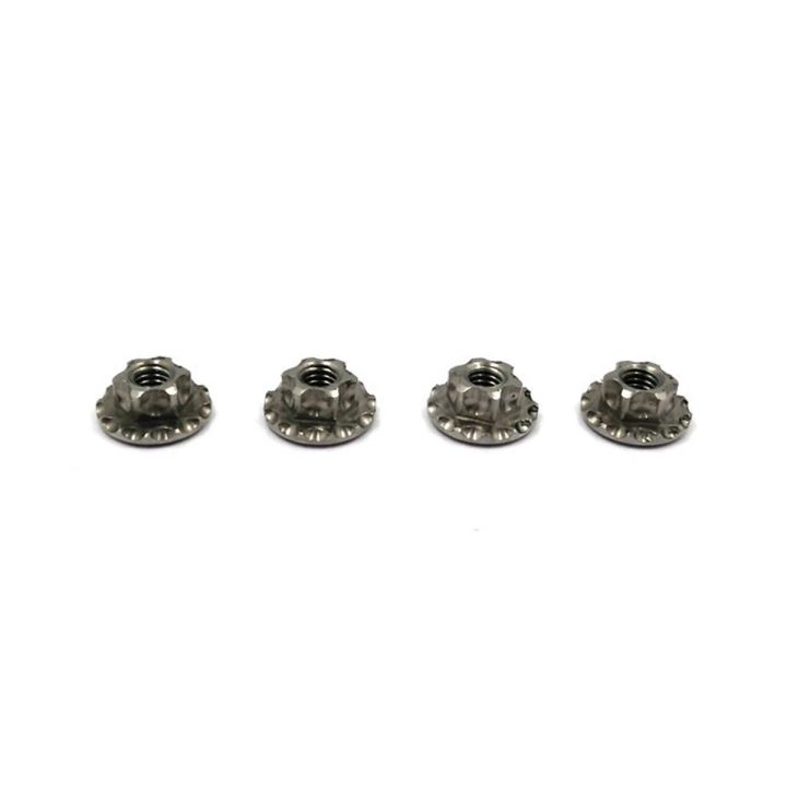 T-Works 64 Titanium Light Weight large-contact Serrated M4 Wheel Nuts (4)