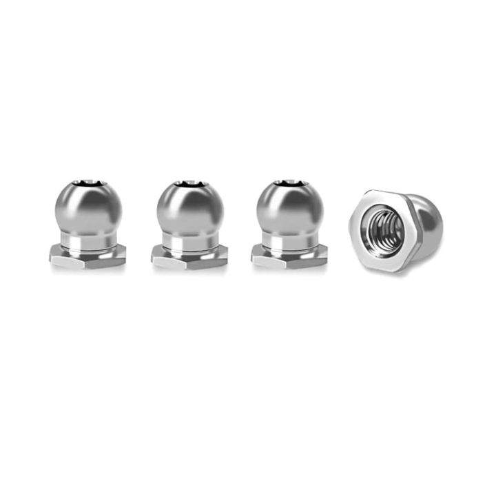 T-Works 64 Titanium 4.8mm Pivot Ball With Thread ( For Awesomatix A800R ) 4pcs.