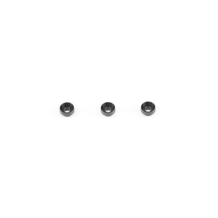 TS048 InfinityRC Alu Servo Washer (Black/3Pcs)