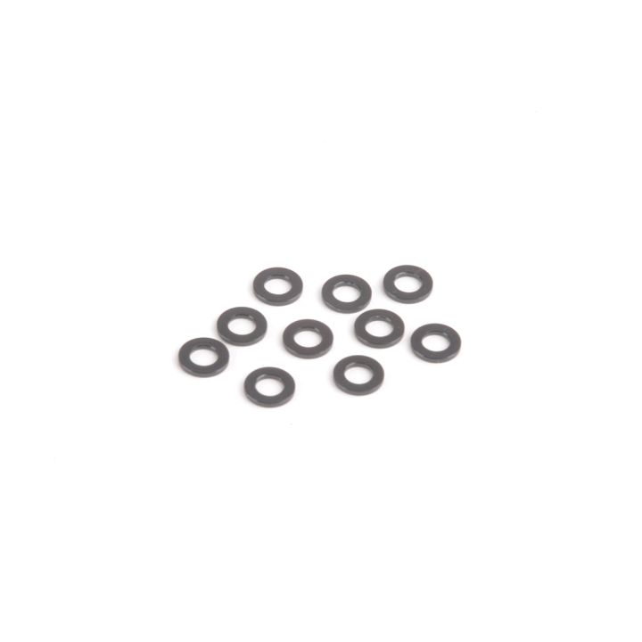 U7709 Schumacher M3 Black Alloy Washers 0-75mm (pk10)