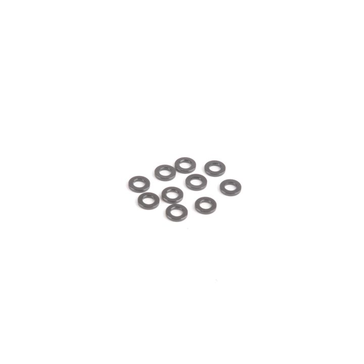U7710 Schumacher M3 Black Alloy Washers 1-00mm (pk10)